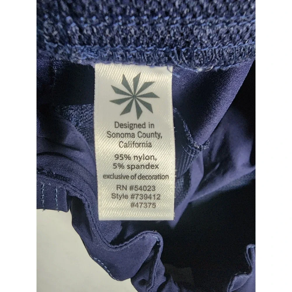 Athleta Dipper Bermuda Shorts Womens 12 Blue Hiking Outdoor Cargo Utility